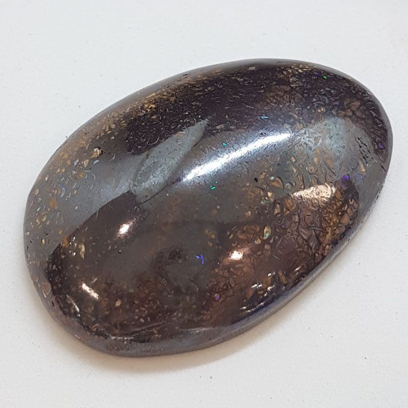 Polished Natural Koroit Boulder Opal - 112ct Large Egg-Shaped Oval Shape - Loose / Unset Stone