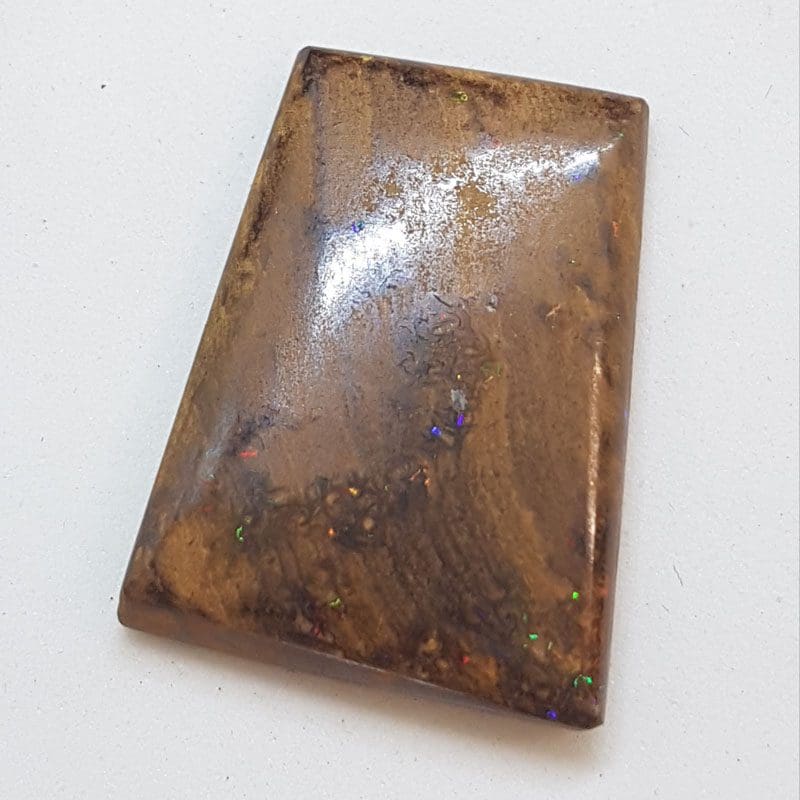 Polished Natural Koroit Boulder Opal - 25ct Large " Rectangular " Shape - Loose / Unset Stone