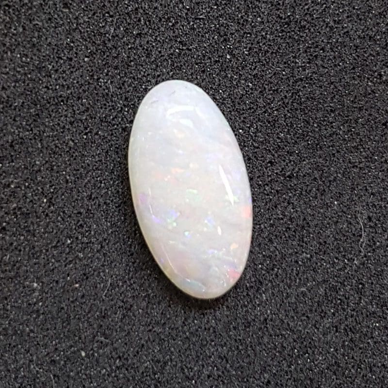 Polished Solid White Natural Opal - Oval Shape - Loose / Unset Stone