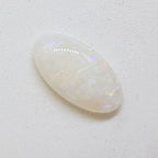 Polished Solid White Natural Opal - Oval Shape - Loose / Unset Stone
