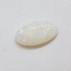 Polished Solid White Natural Opal - Oval Shape - Loose / Unset Stone