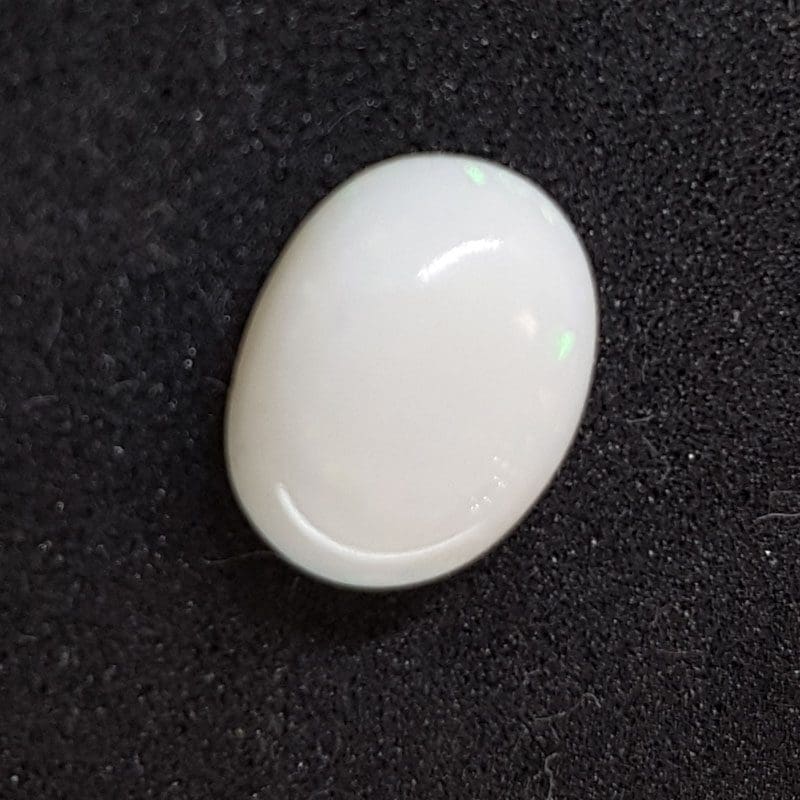 Polished Solid White Natural Opal - Oval Shape - Loose / Unset Stone