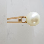18ct Yellow Gold Natural Pearl Open Band Style Ring - Antique / Vintage