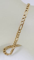 9ct Yellow Gold Figaro Link Bracelet