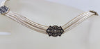 Sterling Silver Floral Design Chain Link Turkish Collier Necklace / Chain-SOLD