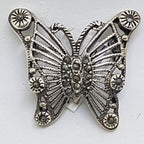 Sterling Silver Marcasite Butterfly Brooch