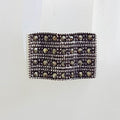 Sterling Silver Wide Wave Shape Marcasite Band Ring