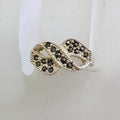 Sterling Silver Marcasite Twist Ring