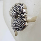 Sterling Silver Marcasite Phoenix Bird Ring