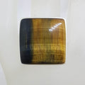 Sterling Silver Large Square Blue Tiger Eye Ring
