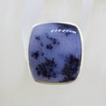 Sterling Silver Large Square Dendritic Agate Ring