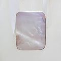 Sterling Silver Large Rectangular Mother of Pearl Ring