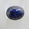 Sterling Silver Large Oval Lapis Lazuli Ring