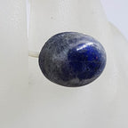 Sterling Silver Large Oval Lapis Lazuli Ring