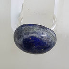 Sterling Silver Large Oval Lapis Lazuli Ring