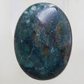 Sterling Silver Large Oval Natural Turquoise Ring