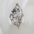 Sterling Silver Large Unusual Design Ring