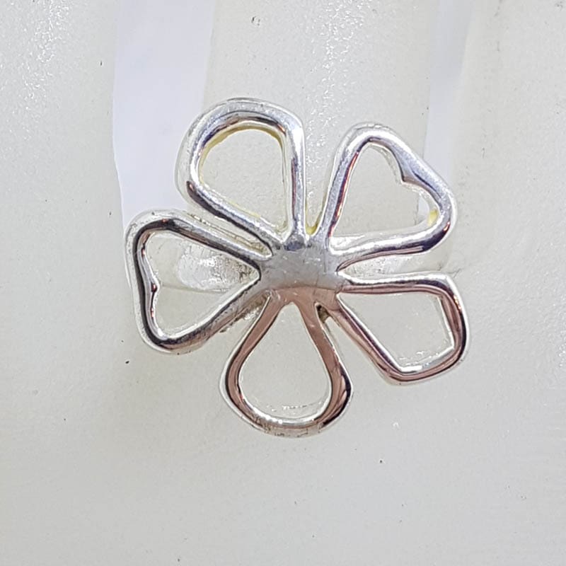 Sterling Silver Open Flower Ring