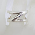 Sterling Silver Heavy Z Design Ring