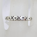 Sterling Silver X ' s Pattern Band Ring