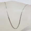 18ct White Gold Flat Anchor Link Necklace / Chain - 45cm