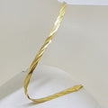 9ct Yellow Gold Flat Weave Twist Bracelet