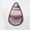 Sterling Silver Large Teardrop / Pear Shape Fluorite Ring