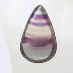 Sterling Silver Large Teardrop / Pear Shape Fluorite Ring