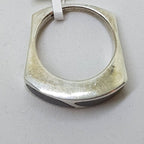 Sterling Silver Unusual Black Design Shaped Ring