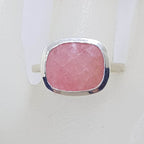 Sterling Silver Oval Bezel Set Ruby Ring