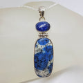 Sterling Silver K2 Stone with Kyanite Pendant on Silver Chain