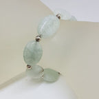 Sterling Silver Blue Gemstone Bead Bracelet