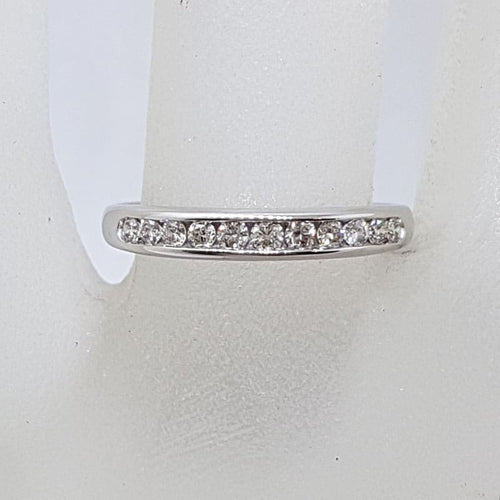 18ct White Gold Channel Set Diamond Ring / Wedding Ring / Eternity Ring