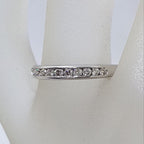 18ct White Gold Channel Set Diamond Ring / Wedding Ring / Eternity Ring