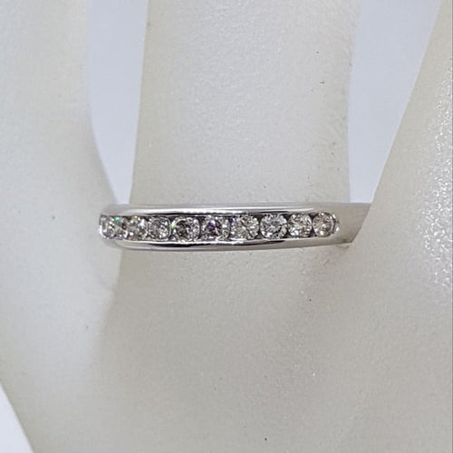 18ct White Gold Channel Set Diamond Ring / Wedding Ring / Eternity Ring