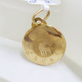 9ct Yellow Gold Round Taurus Horoscope Charm - Vintage