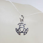 Sterling Silver Celtic Knots Dainty Pendant on Silver Chain