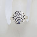 Sterling Silver Round Celtic Design Ring