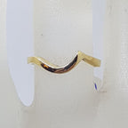 9ct Yellow Gold Curved Wedding Band Ring