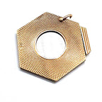 9ct Yellow Gold Hexagonal Patterned Cigar Cutter Unusual and Unique Pendant /  Curio Item - Antique / Vintage