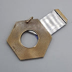 9ct Yellow Gold Hexagonal Patterned Cigar Cutter Unusual and Unique Pendant /  Curio Item - Antique / Vintage