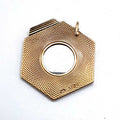 9ct Yellow Gold Hexagonal Patterned Cigar Cutter Unusual and Unique Pendant /  Curio Item - Antique / Vintage