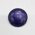 Sterling Silver Guilloche Enamel Round Purple Brooch - Birmingham 1914 - Antique / Vintage