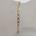 9ct Yellow Gold Open Curb Link Bracelet