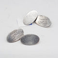 Sterling Silver Vintage Monogrammed Oval Cufflinks
