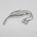 Sterling Silver Pearl Drop Lily of the Valley Brooch - Antique / Vintage