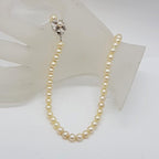 Cultured Pearl Neckace with Sterling Silver Clasp - Vintage