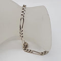 Sterling Silver Figaro Link Bracelet