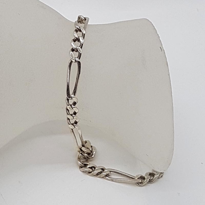 Sterling Silver Figaro Link Bracelet