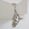 Sterling Silver 9 Charms Bracelet - Vintage